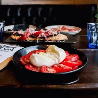 Food preparation at Bodega Tapas